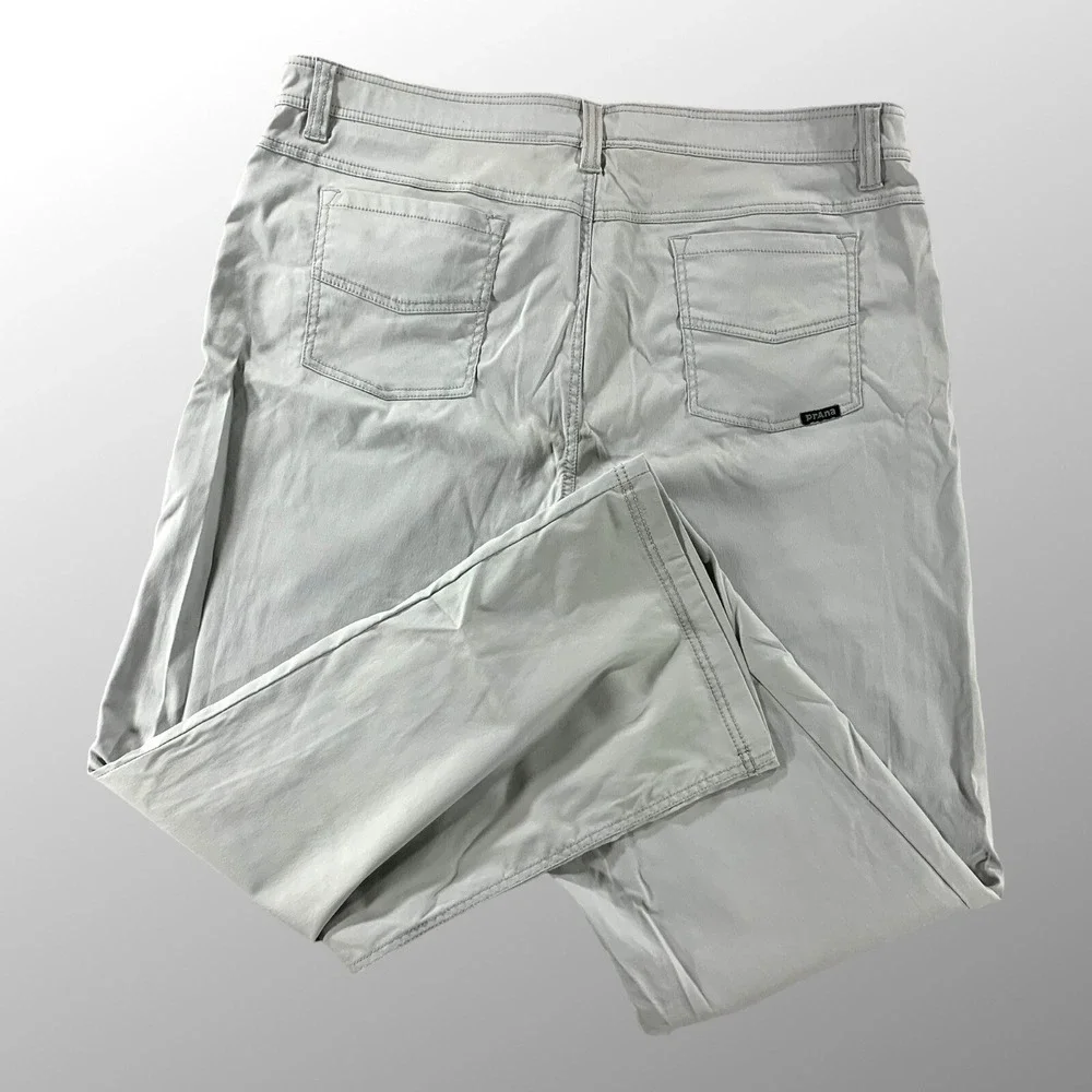 Prana Pants 40x30 Mens Brion‎ II Slim Pant Gray Lightweight Stretch